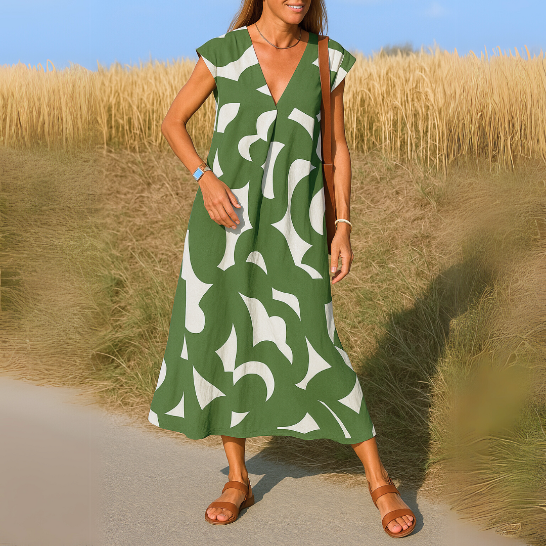 Alvina™ - Lässiges abstraktes Kleid