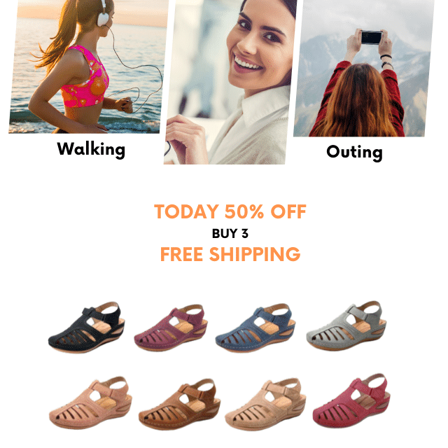 MiraWalk™ – Leichte orthopädische Ledersandalen für ganztägigen Komfort