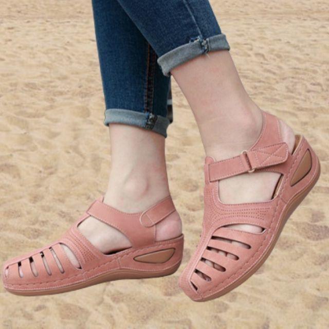 MiraWalk™ – Leichte orthopädische Ledersandalen für ganztägigen Komfort