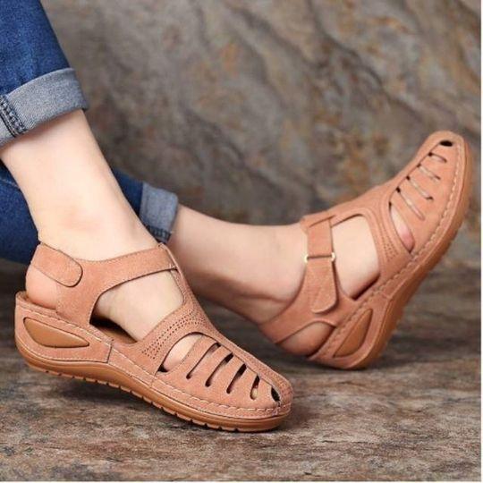 MiraWalk™ – Leichte orthopädische Ledersandalen für ganztägigen Komfort