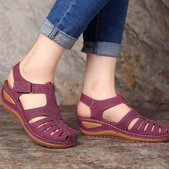 MiraWalk™ – Leichte orthopädische Ledersandalen für ganztägigen Komfort