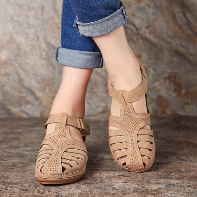 MiraWalk™ – Leichte orthopädische Ledersandalen für ganztägigen Komfort