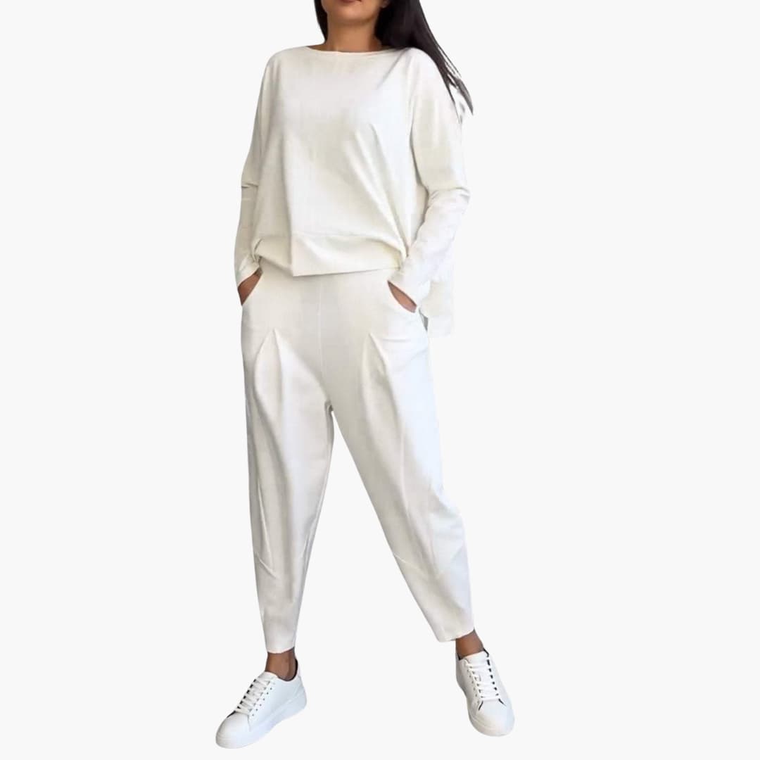 Anna™ - Bequemes Zweiteiliges Set mit Rundhalsausschnitt