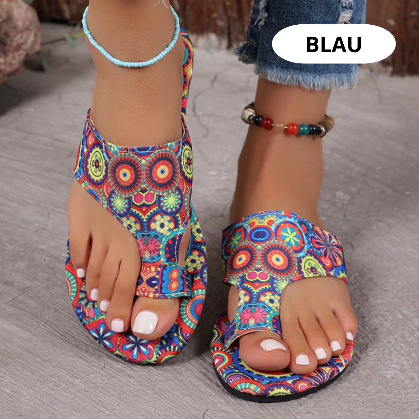 Mira™ - Leichte orthopädische flache Sandalen für Damen | Vintage und Moderne kombiniert