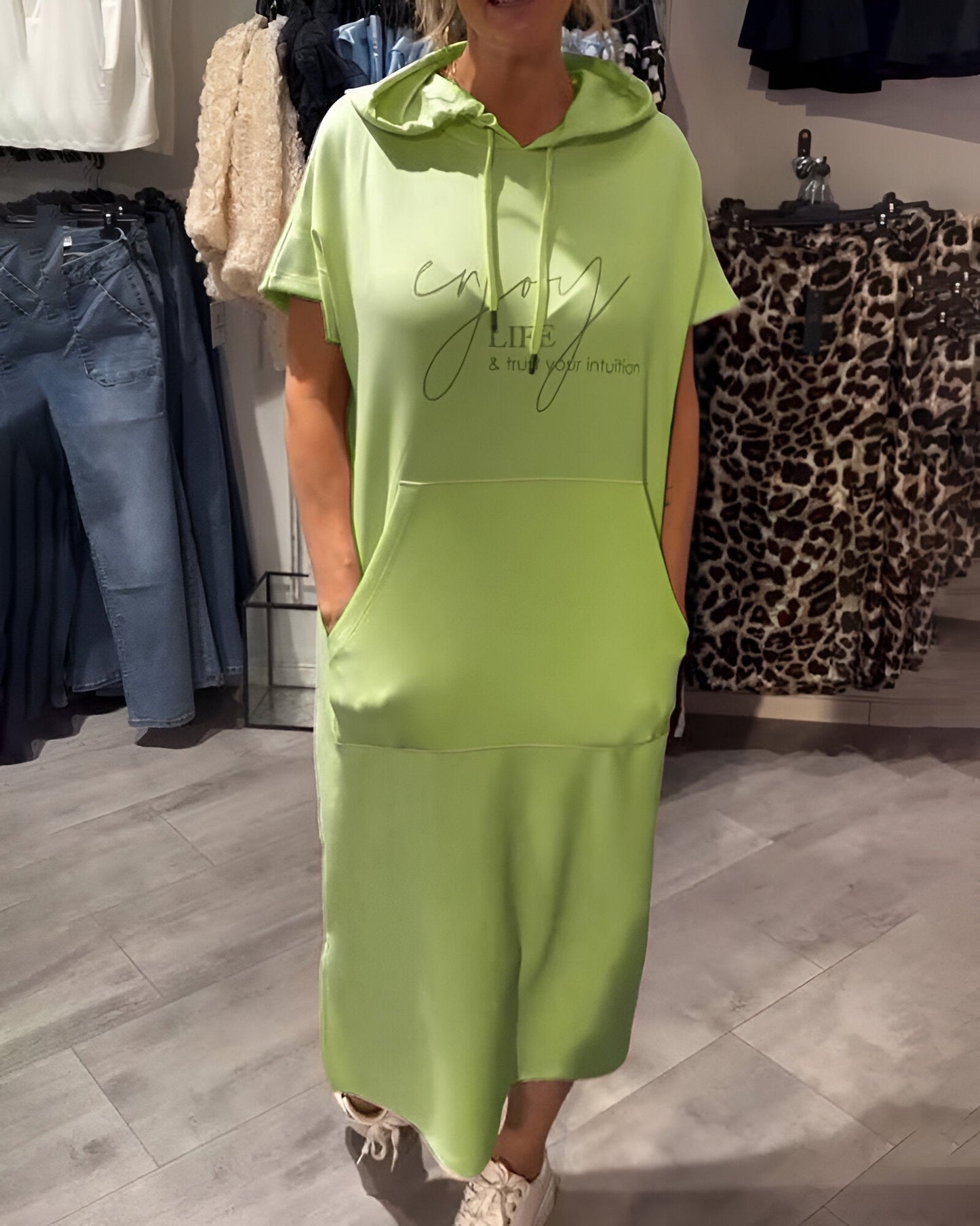 Saskia™ | Casual Hoodie-Kleid