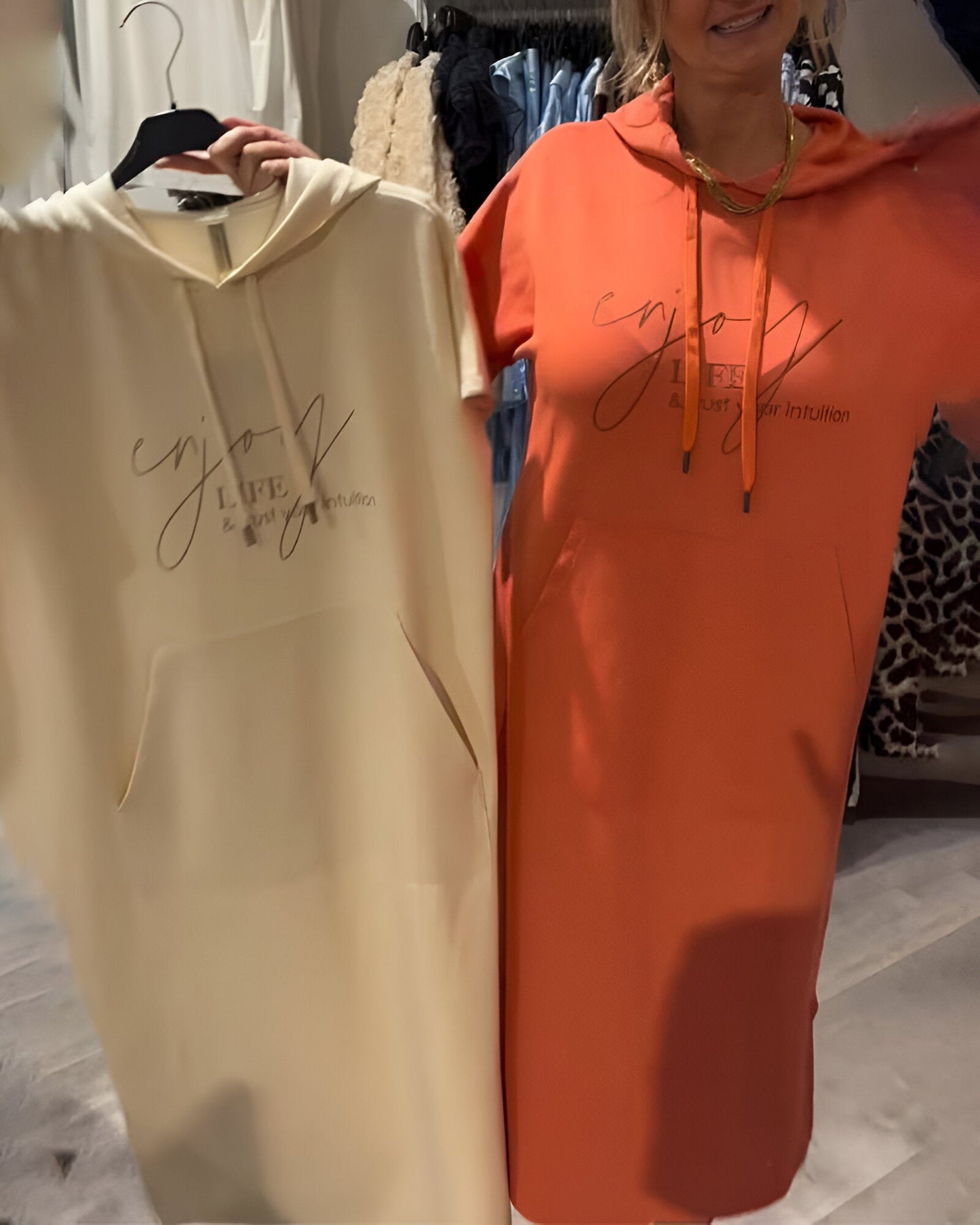 Saskia™ | Casual Hoodie-Kleid