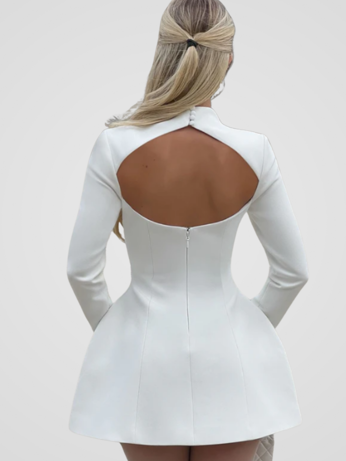 VICTORIA SCULPTED MINI DRESS