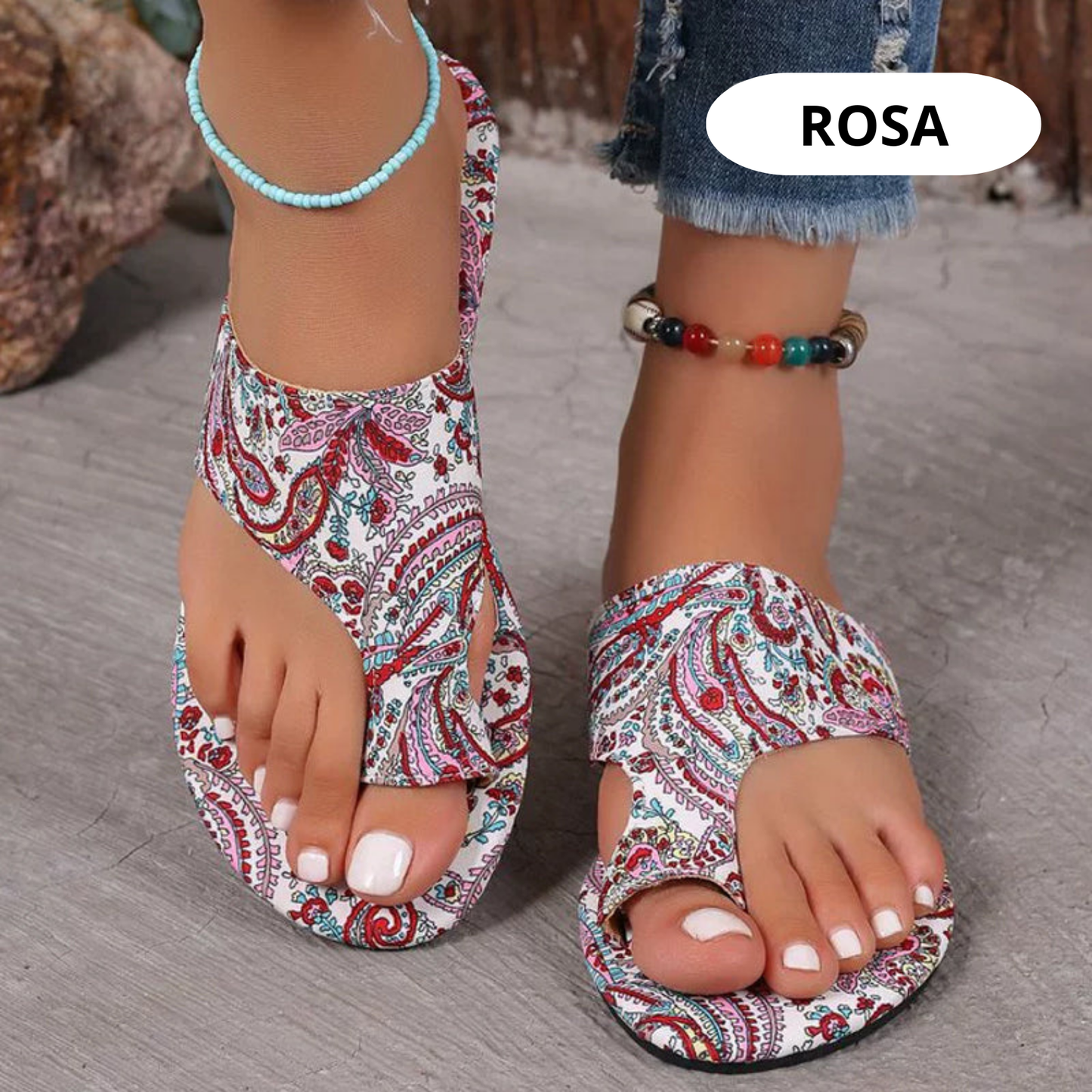 Mira™ - Leichte orthopädische flache Sandalen für Damen | Vintage und Moderne kombiniert