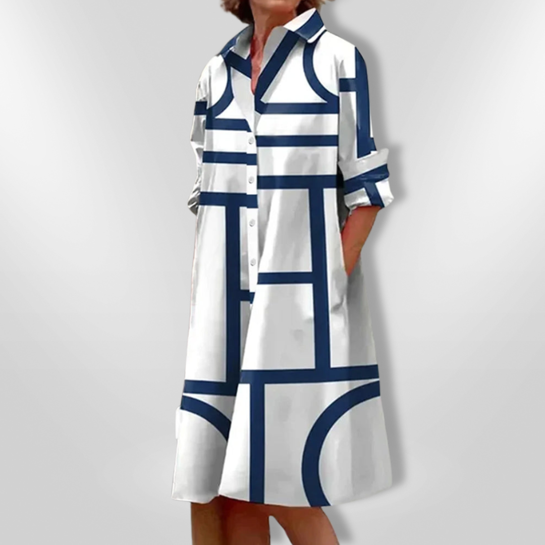 Helena™ - Midikleid mit geometrischem Muster