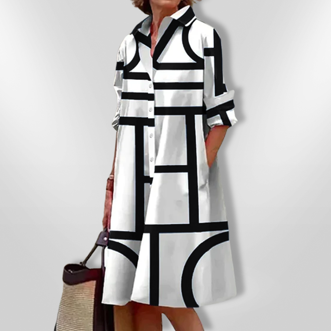 Helena™ - Midikleid mit geometrischem Muster