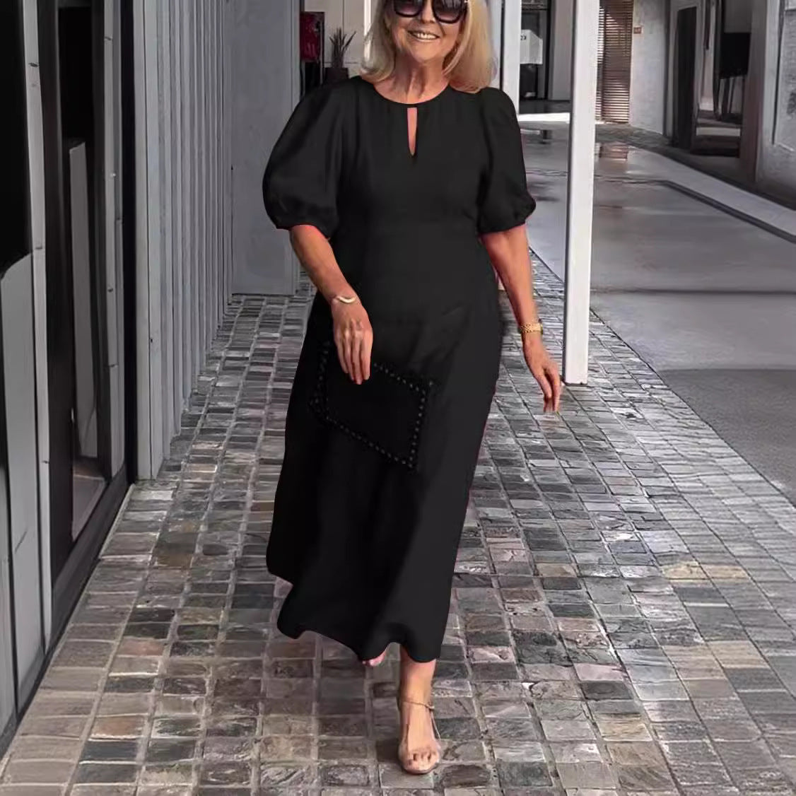 Carla™ - Elegantes Kleid mit Puffärmeln