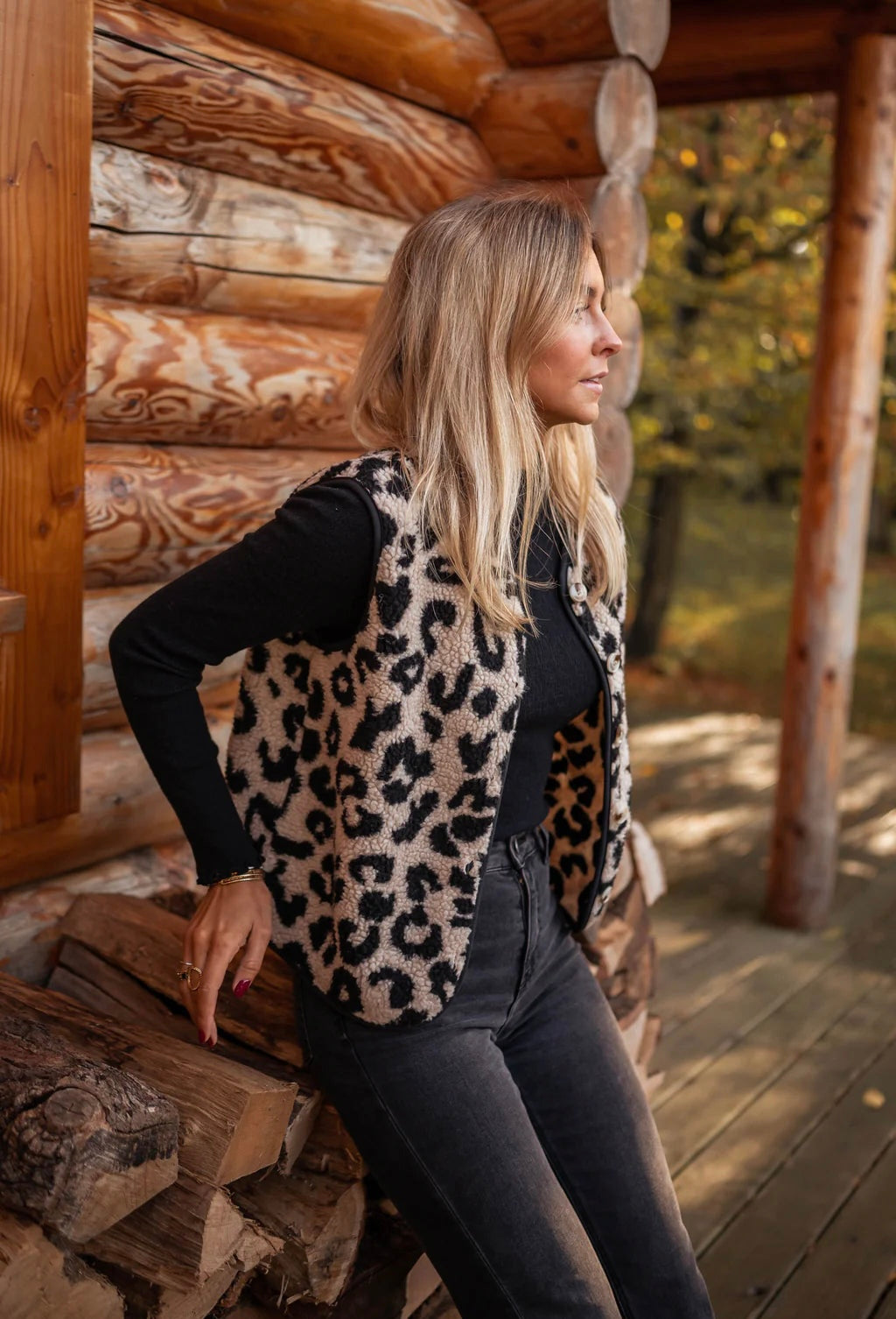 Astrid™ - Die Leoparden-Strickweste