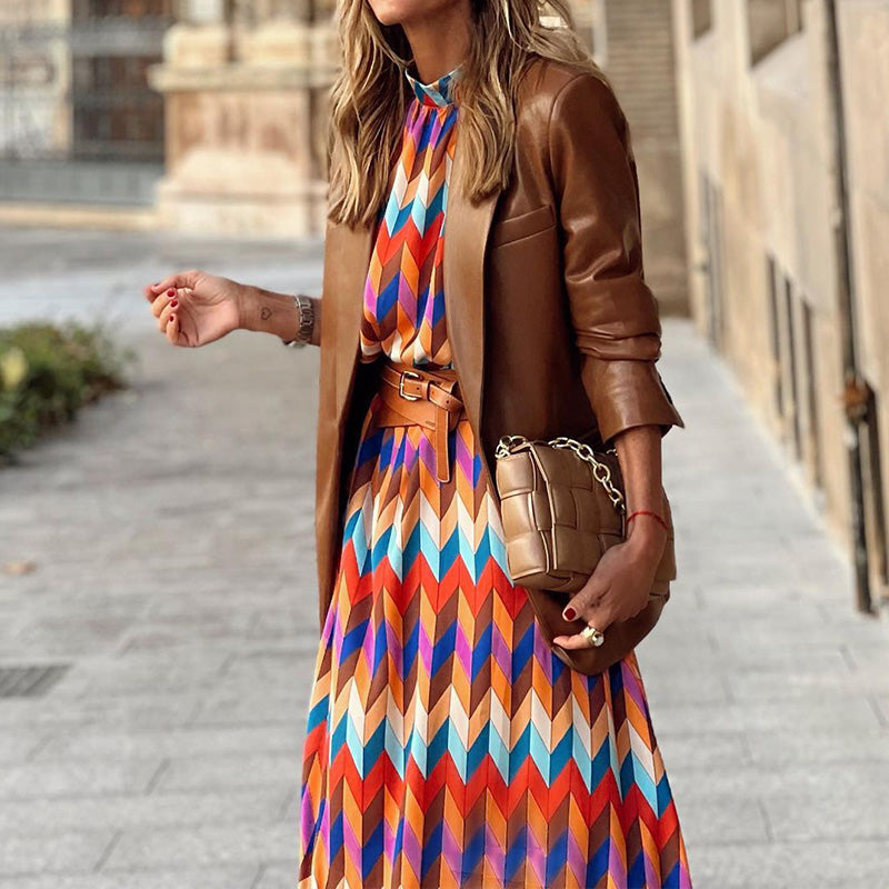 Marisol™ - Lebhaftes geometrisches Kleid