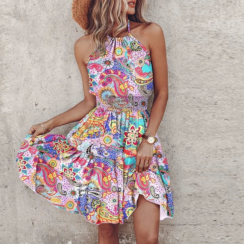Angela™ - Schickes Neckholder-Kleid