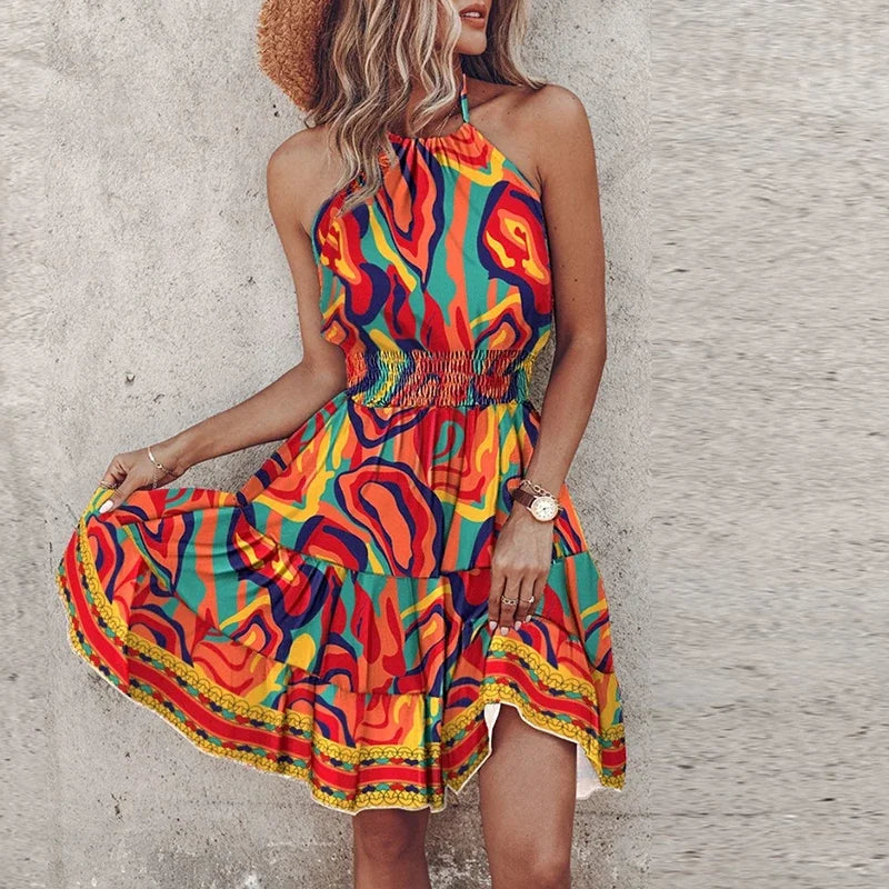 Angela™ - Schickes Neckholder-Kleid