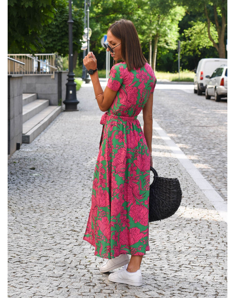 Evie™ - Stilvolles V-Ausschnitt-Kleid