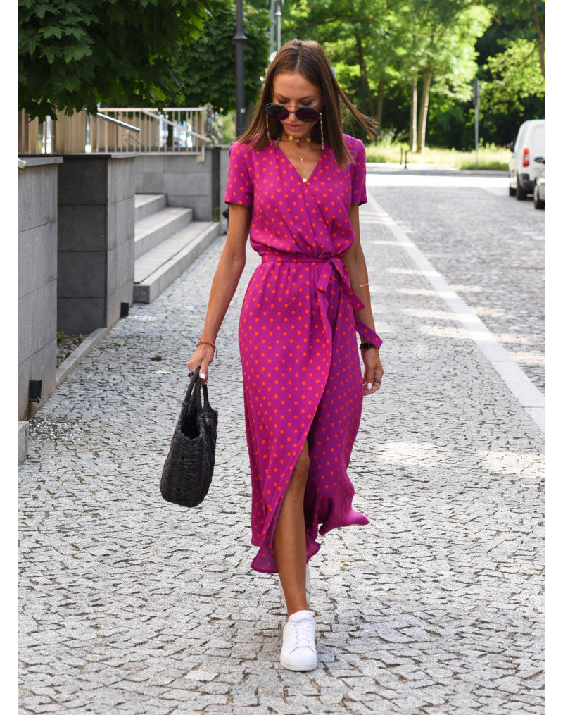 Evie™ - Stilvolles V-Ausschnitt-Kleid
