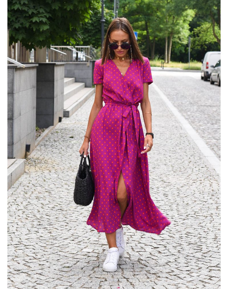 Evie™ - Stilvolles V-Ausschnitt-Kleid
