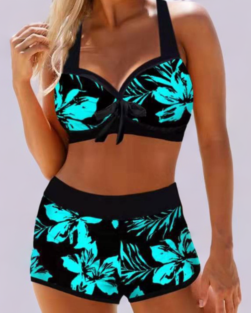 Anna™ - Badeanzug mit Hoher Taille und Blumenprint