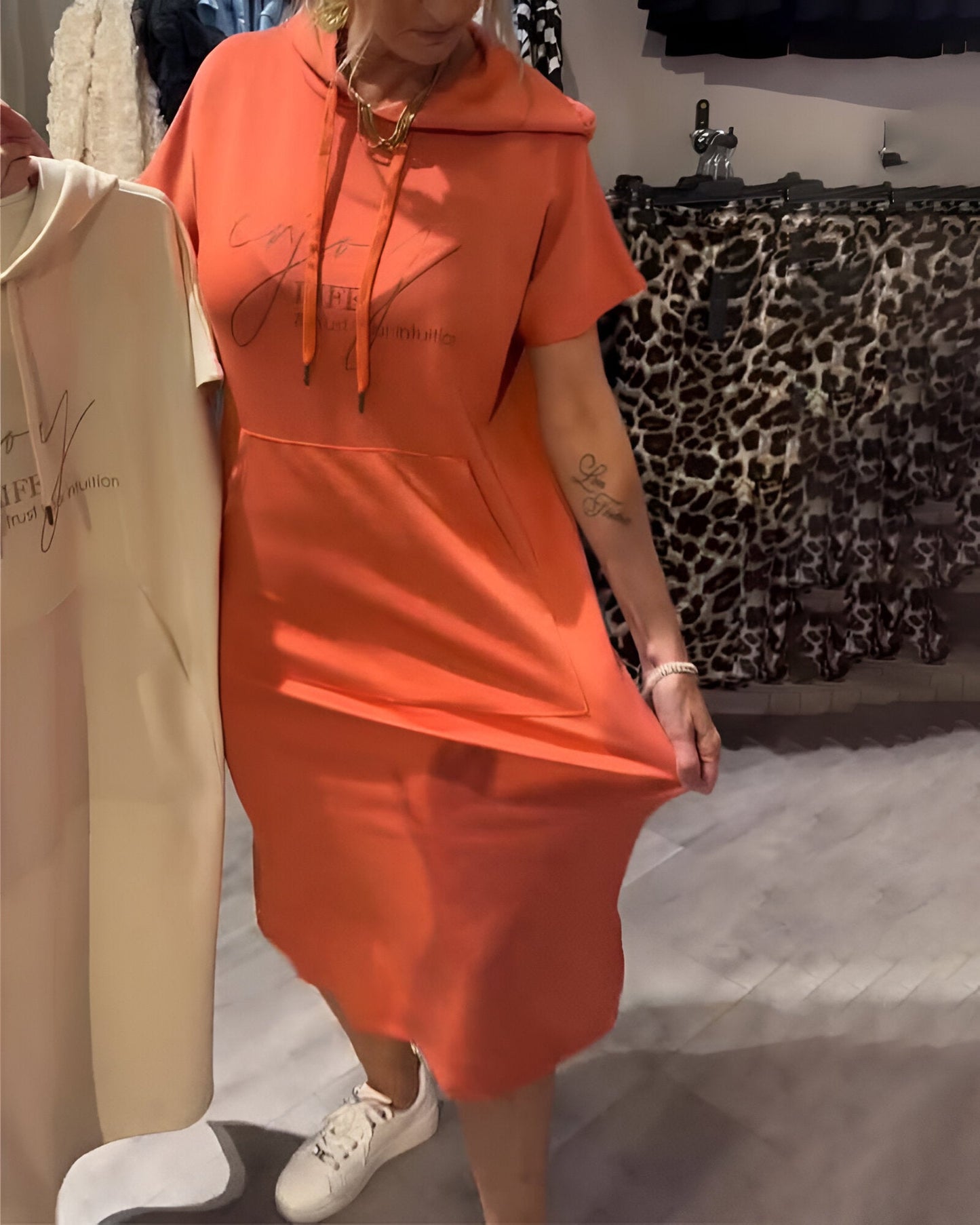 Saskia™ | Casual Hoodie-Kleid