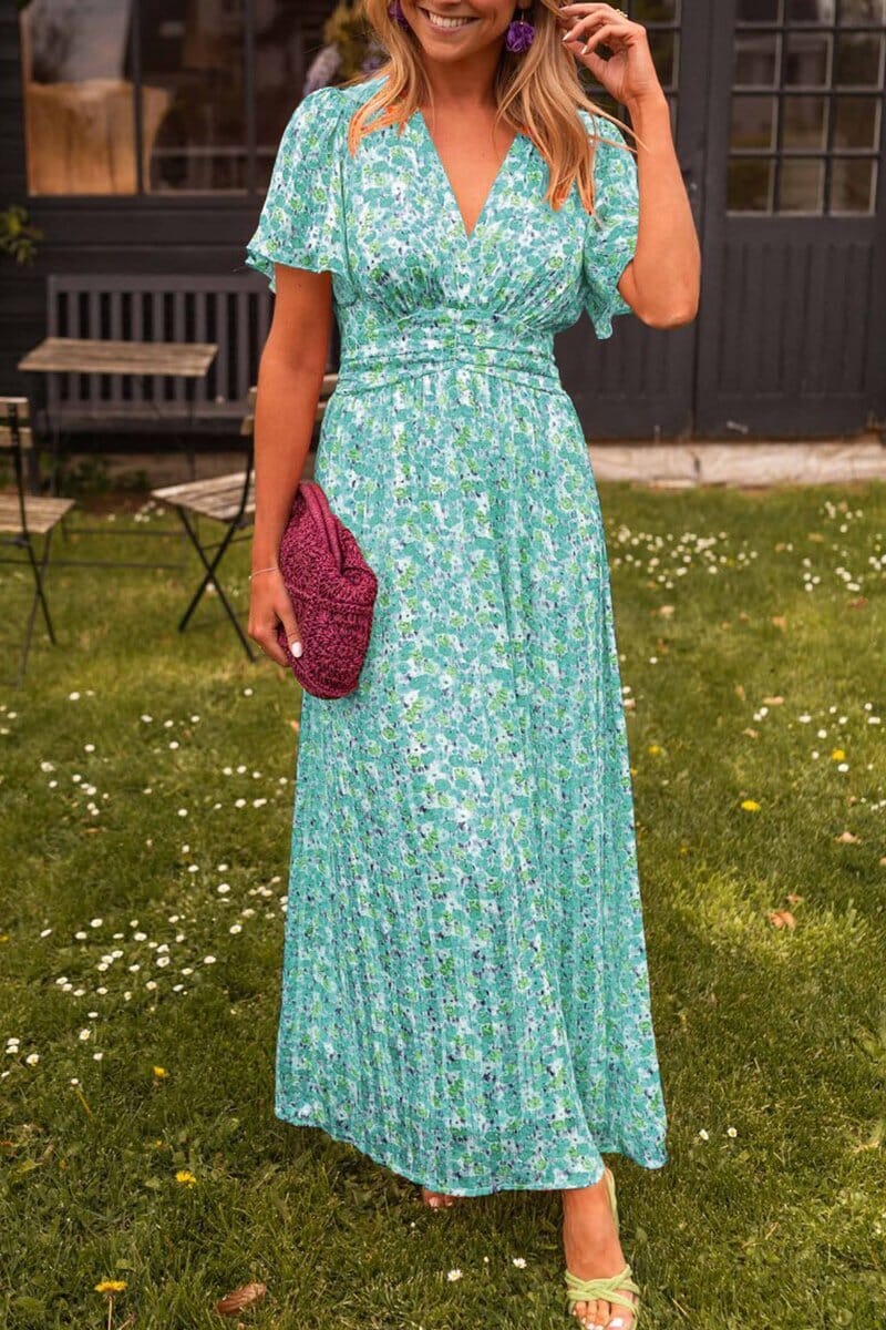 Sandra™ - Elegant Maxi dress with V-neckline