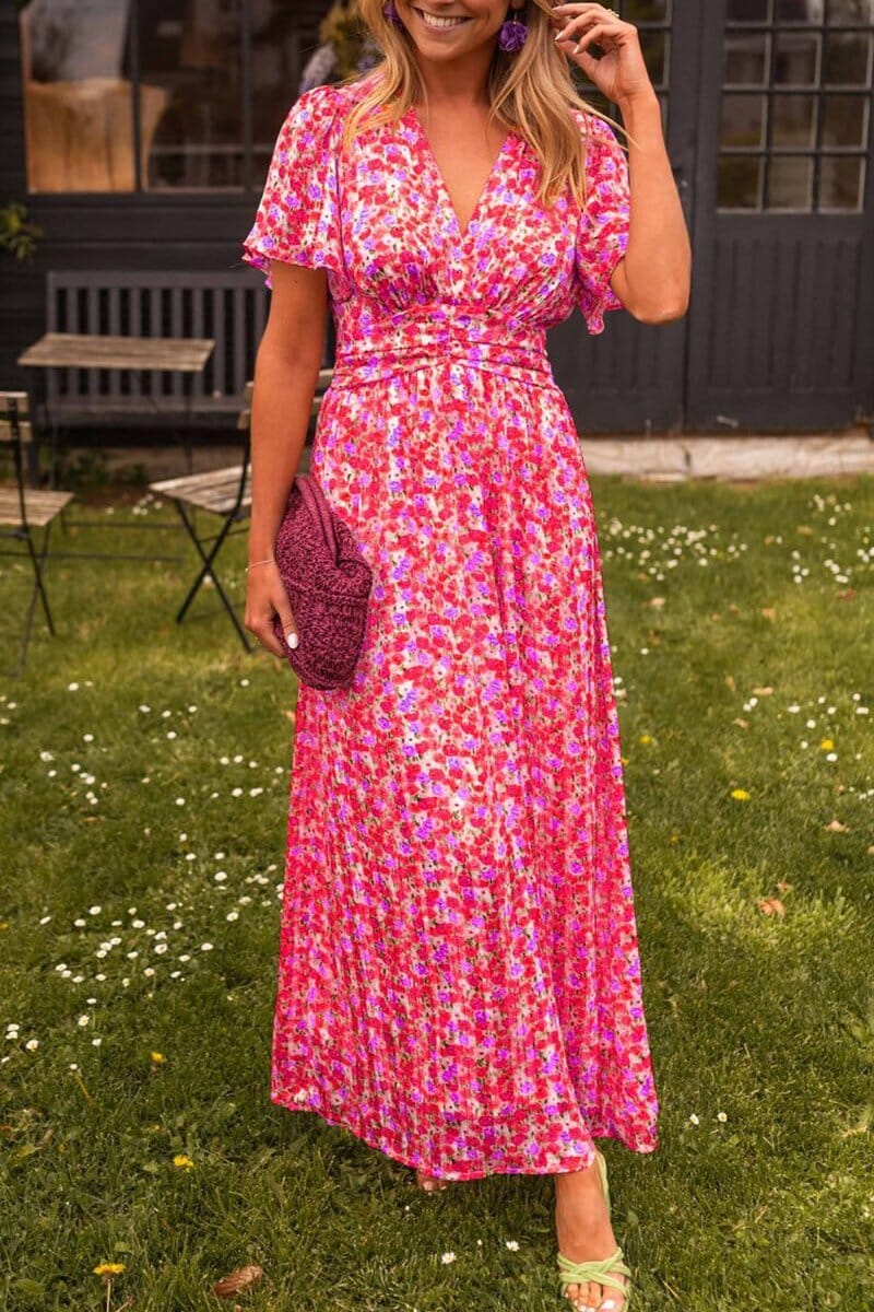 Sandra™ - Elegant Maxi dress with V-neckline