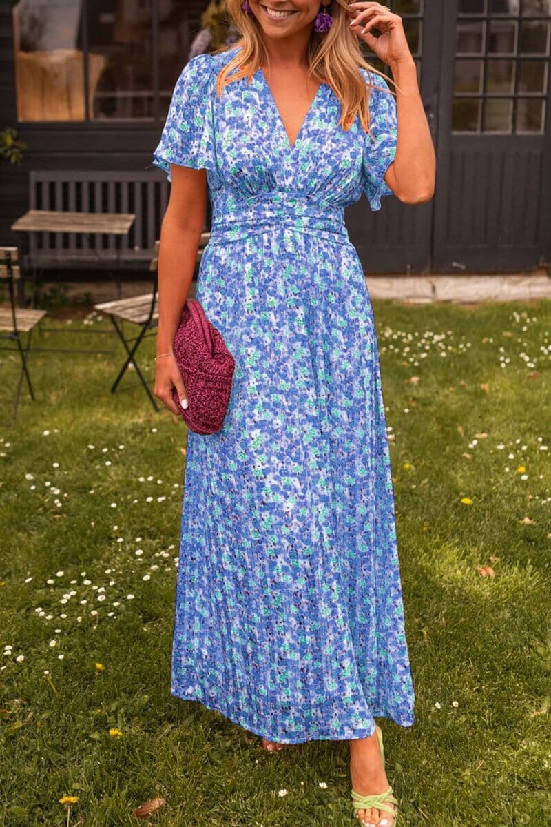 Sandra™ - Elegant Maxi dress with V-neckline