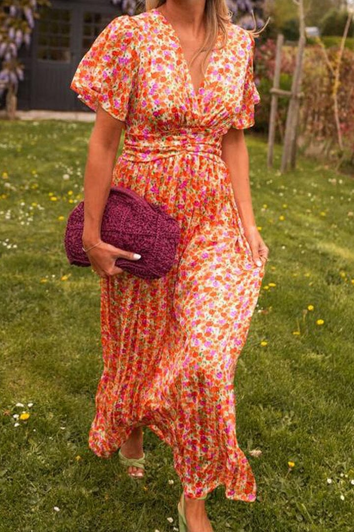 Sandra™ - Elegant Maxi dress with V-neckline