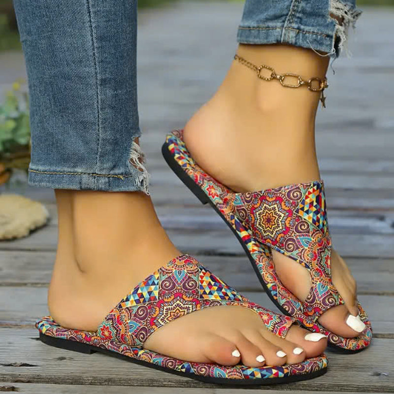 Mira™ - Leichte orthopädische flache Sandalen für Damen | Vintage und Moderne kombiniert
