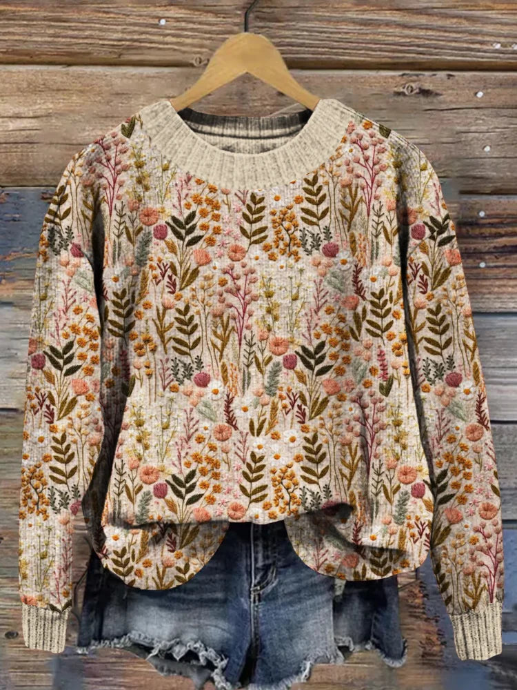 Nova™ – Bequemer geblümter Pullover