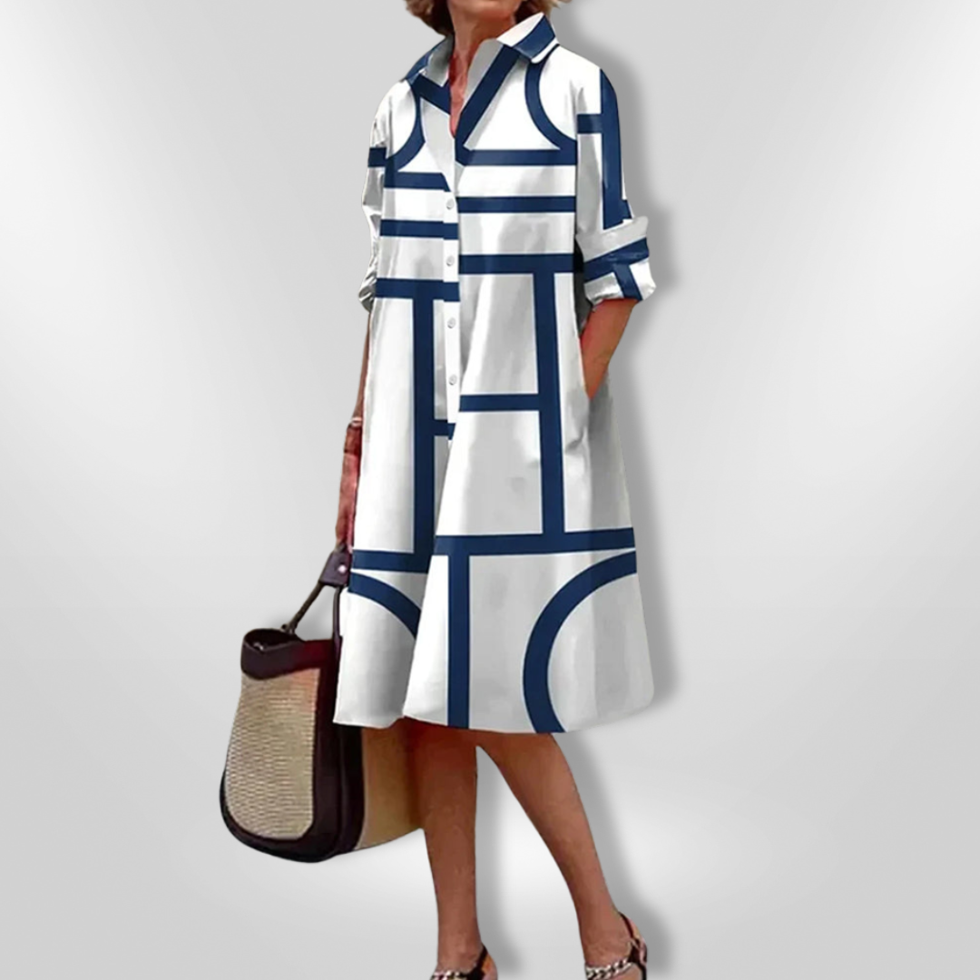 Helena™ - Midikleid mit geometrischem Muster