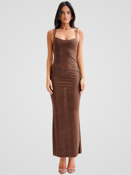 SERENA SEQUIN MAXIKLEID