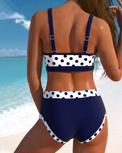 Hannah™ - Patchwork-Bikini mit Hoher Taille