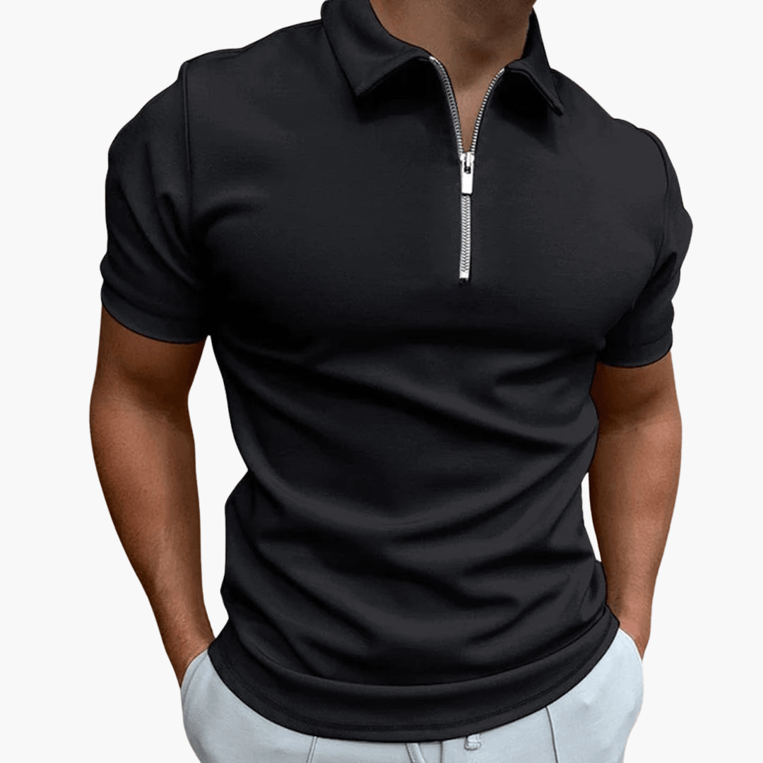 Simon | Herren-Poloshirt mit Reißverschluss
