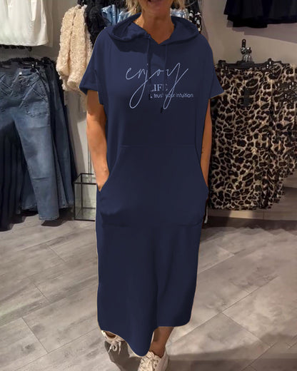 Saskia™ | Casual Hoodie-Kleid