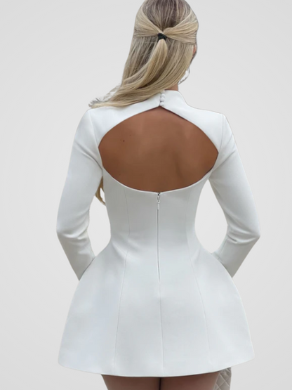 VICTORIA SCULPTED MINI DRESS