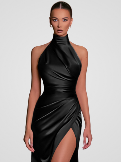 SATIN ROYALTY KLEID