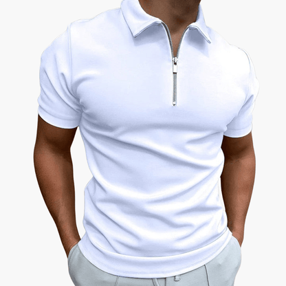 Simon | Herren-Poloshirt mit Reißverschluss