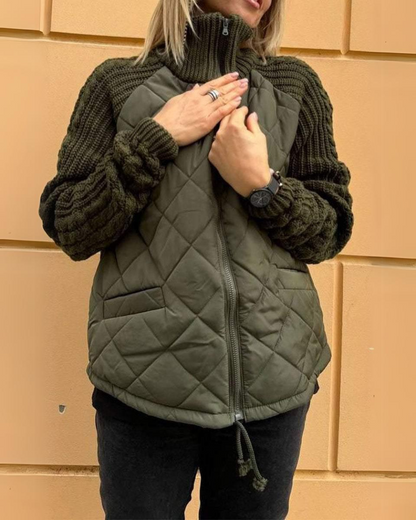 Mila | Patchwork gestrickte Jacke
