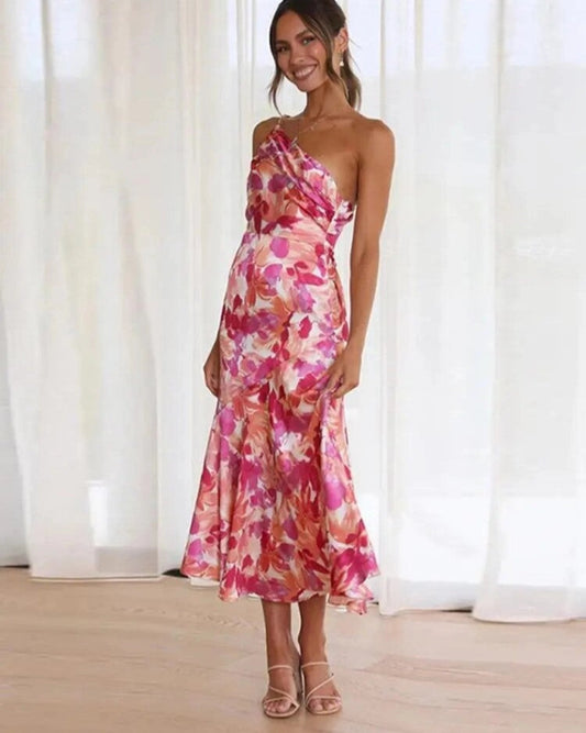 Sienna™ - Asymmetrisches Maxikleid mit floralem Muster für Damen