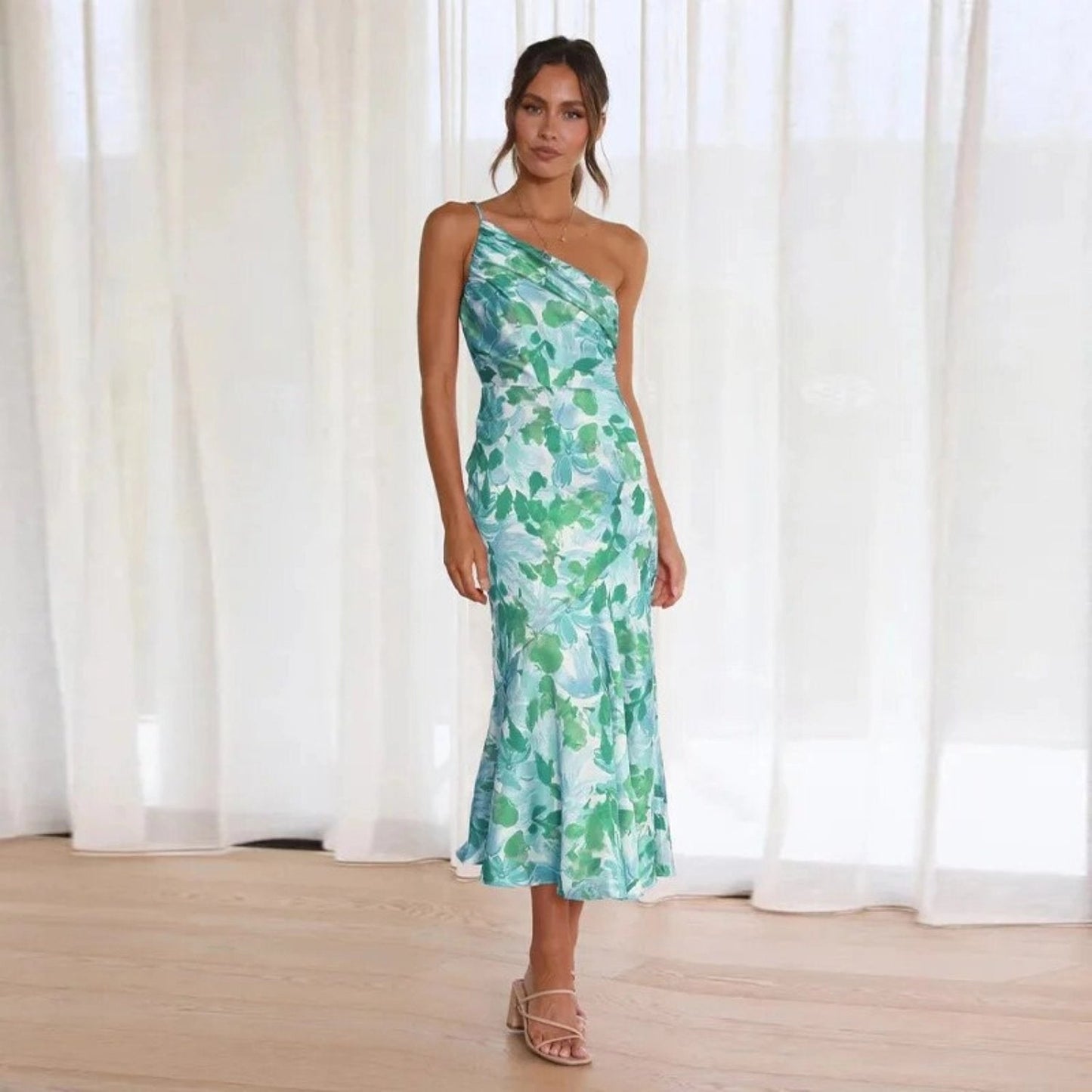 Sienna™ - Asymmetrisches Maxikleid mit floralem Muster für Damen