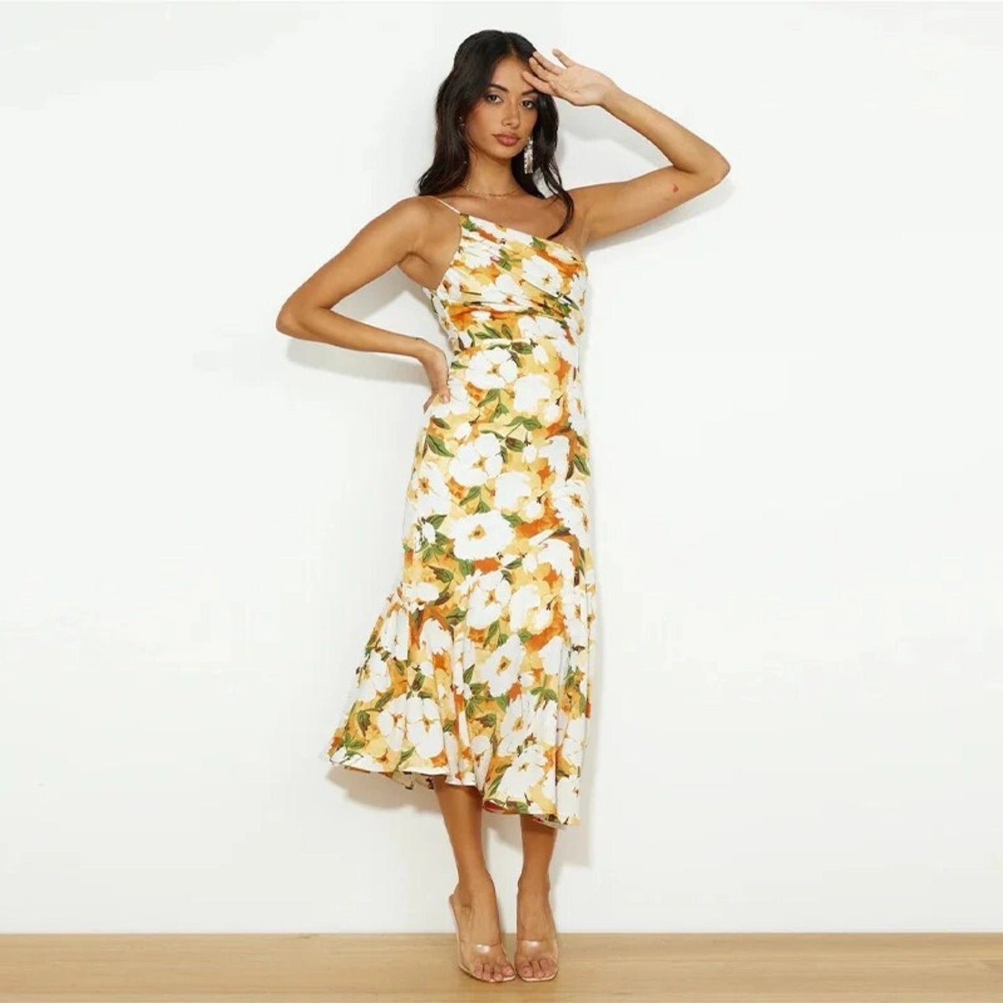 Sienna™ - Asymmetrisches Maxikleid mit floralem Muster für Damen