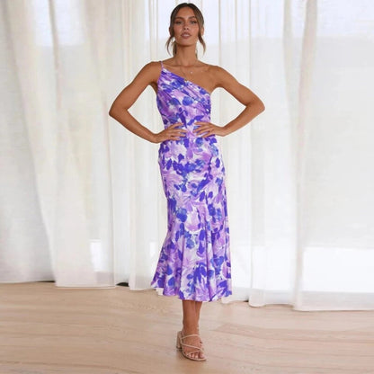 Sienna™ - Asymmetrisches Maxikleid mit floralem Muster für Damen