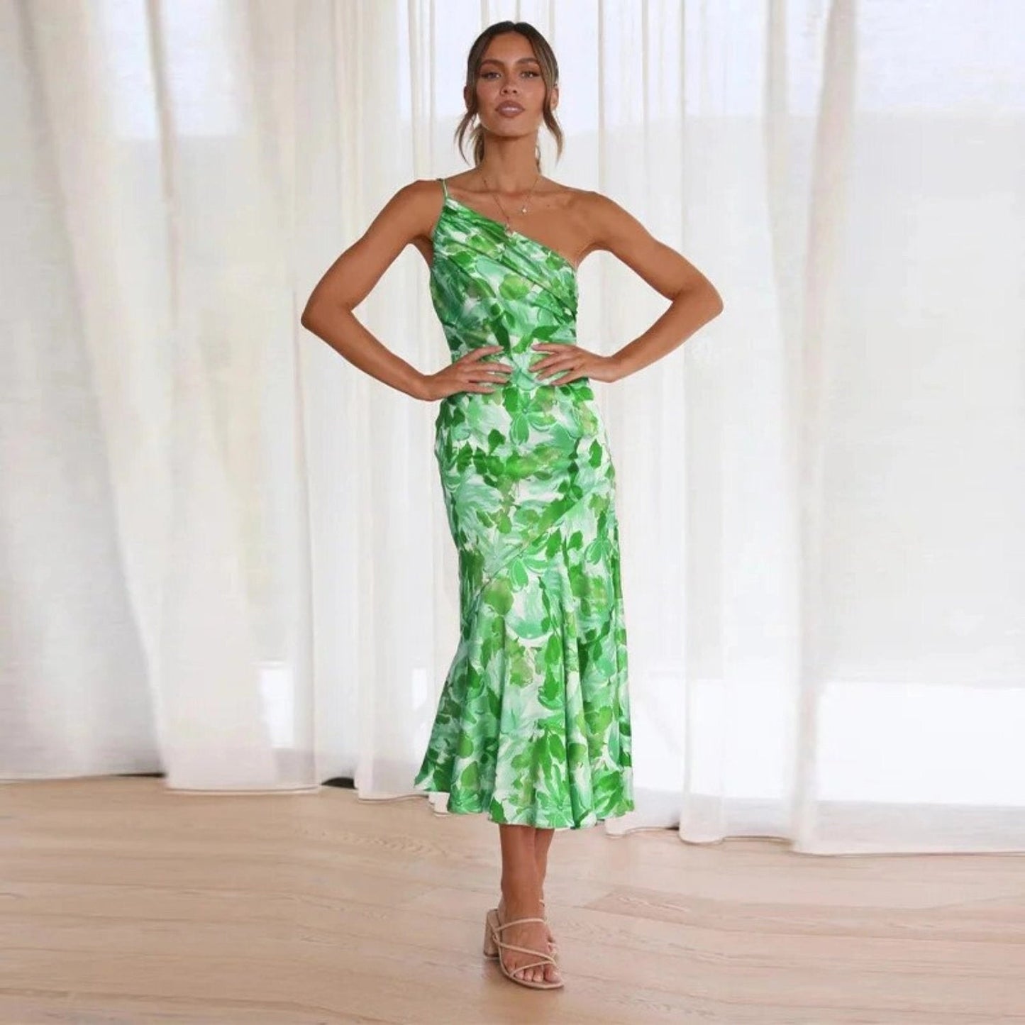 Sienna™ - Asymmetrisches Maxikleid mit floralem Muster für Damen