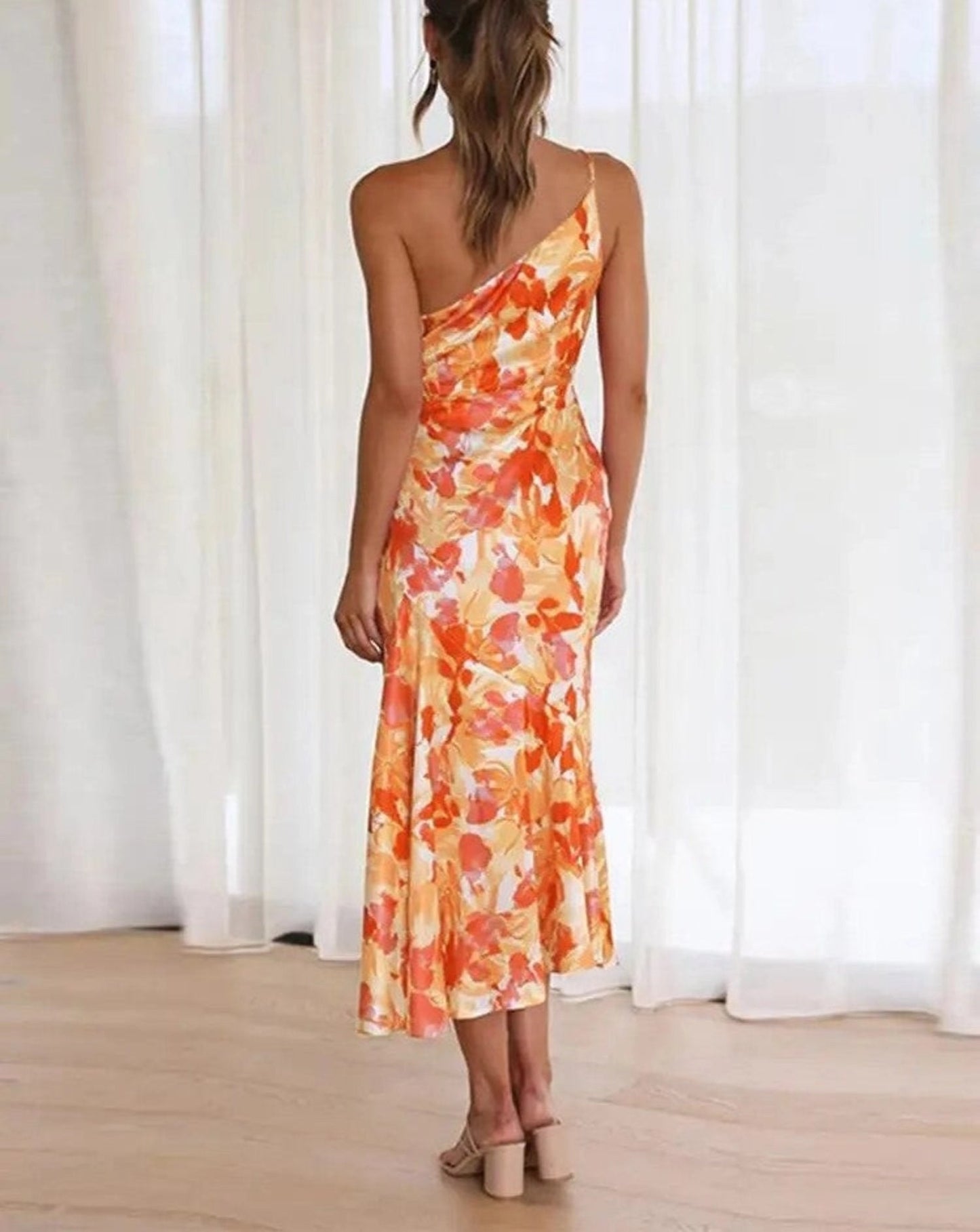 Sienna™ - Asymmetrisches Maxikleid mit floralem Muster für Damen