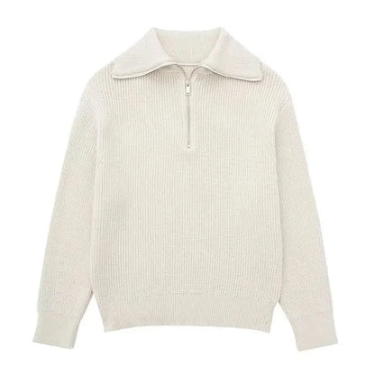 Ulrich | Gestreifter Pullover mit Reißverschluss