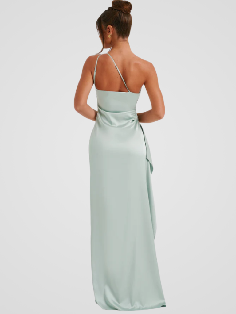 SOLEIL SATIN MAXIKLEID