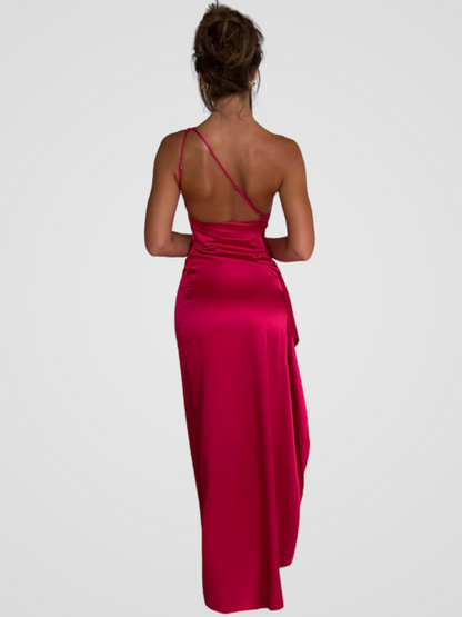 SOLEIL SATIN MAXIKLEID