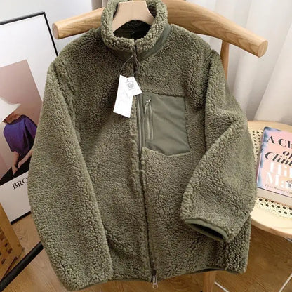 Lilly - Damen Winterjacke mit Teddy-Effekt