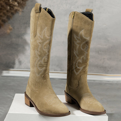 Ivy™ - Bestickte Western-Cowboystiefel